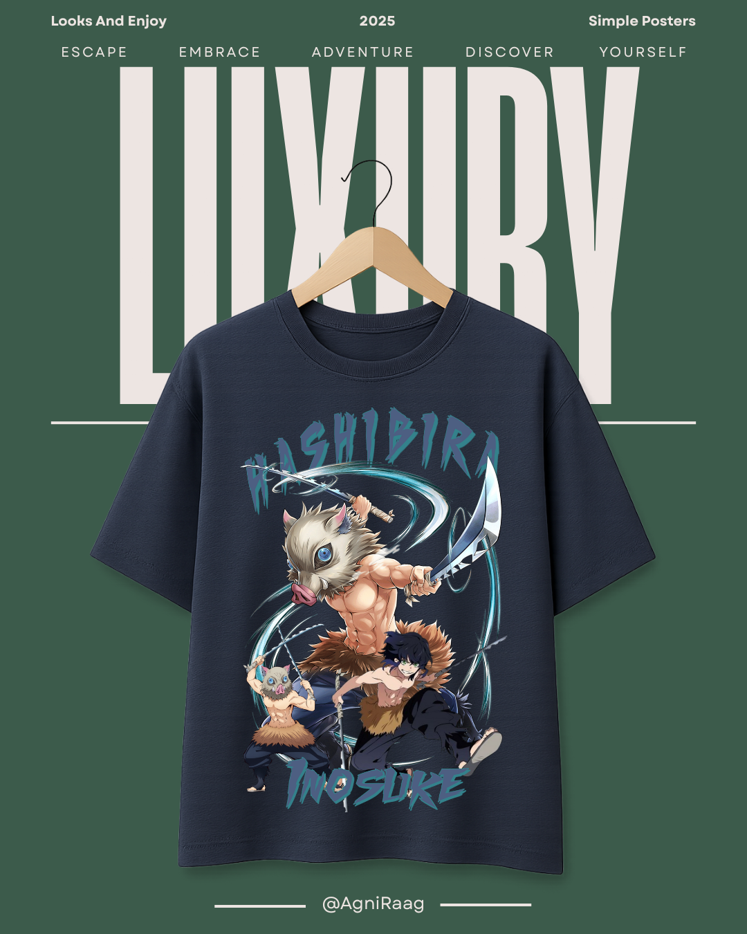 π₯ Inosuke Hashibira β Beast Breathing Tee