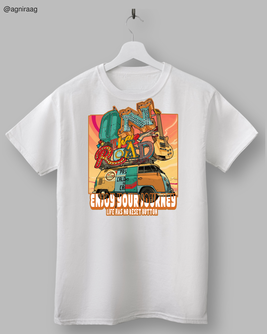 On The Road – Retro Van Adventure Tee 🌅