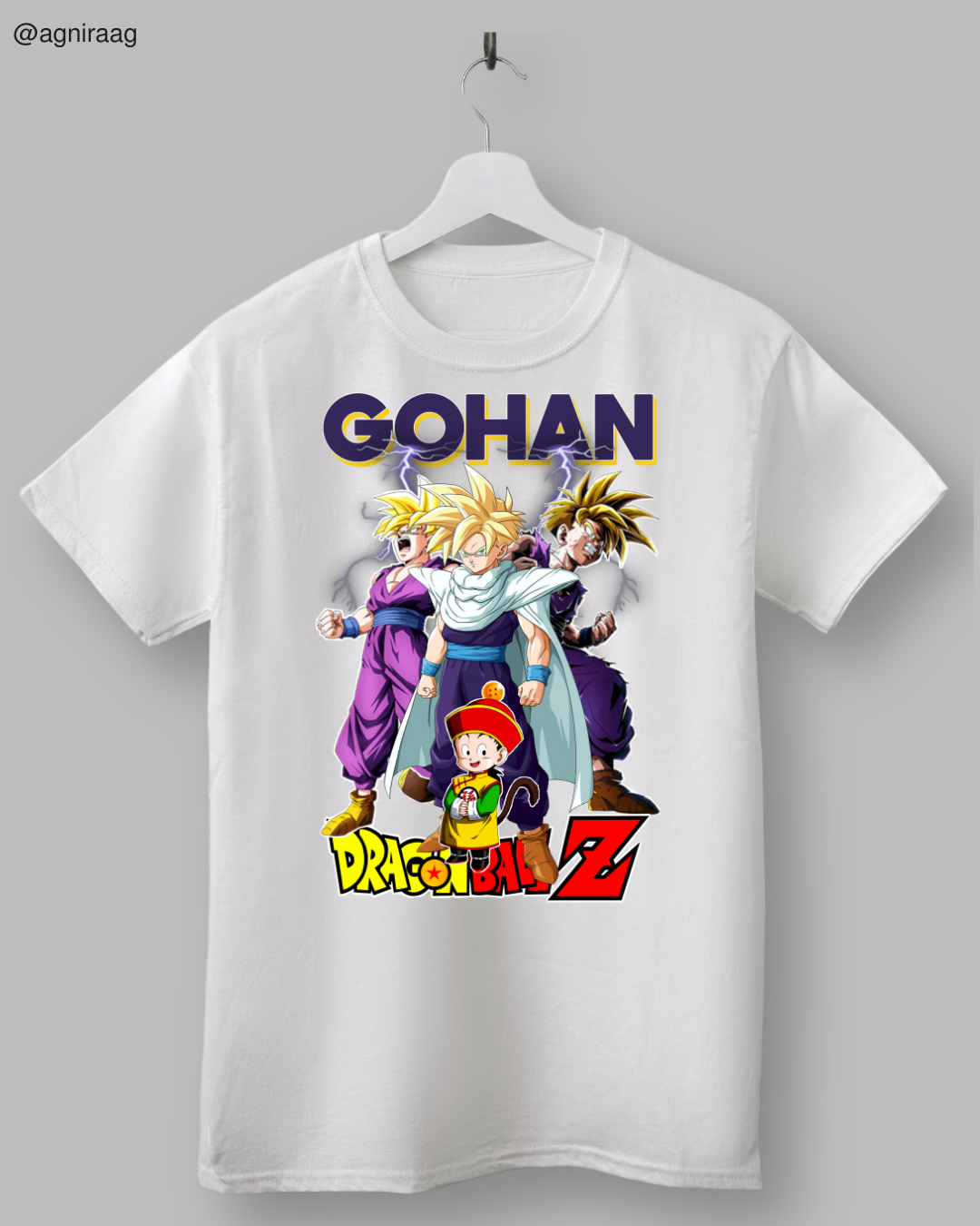 Gohan Evolution – Dragon Ball Z Inspired Graphic