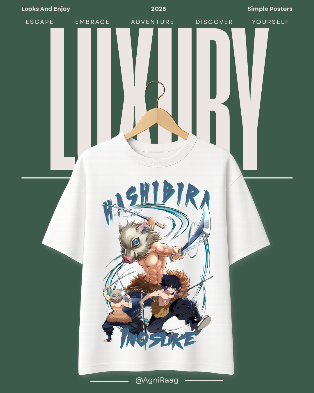 🔥 Inosuke Hashibira – Beast Breathing Tee