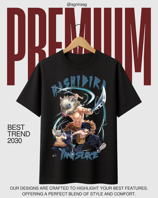 🔥 Inosuke Hashibira – Beast Breathing Tee