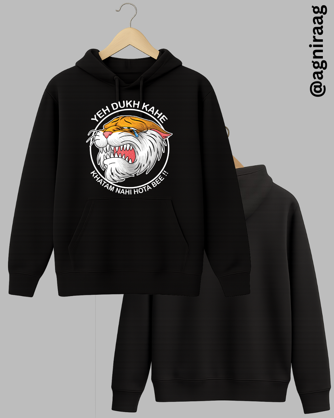 Yeh Dukh Kahe Khatam Nahi Hota Bee!! – Crying Tiger Graphic