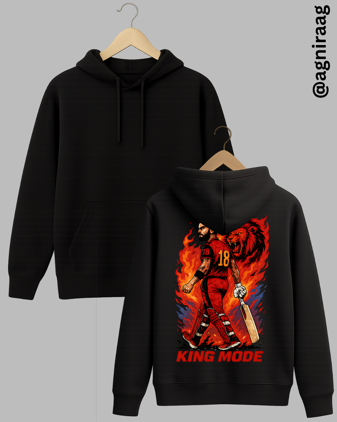King Mode Cricket T-Shirt – Unleash the Fire Within