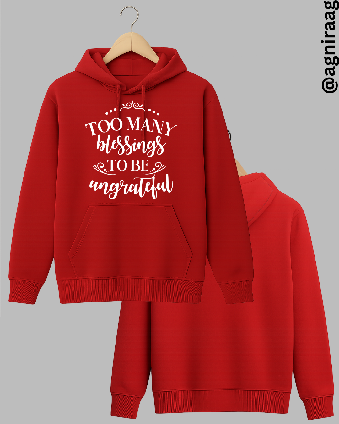 Too Many Blessings To Be Ungrateful – Gratitude Graphic T-Shirt