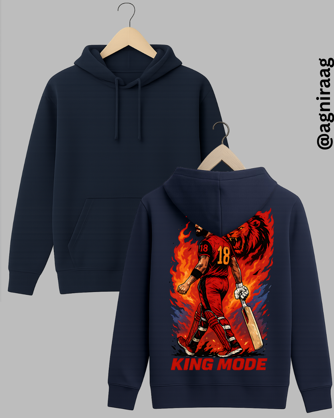 King Mode Cricket T-Shirt – Unleash the Fire Within