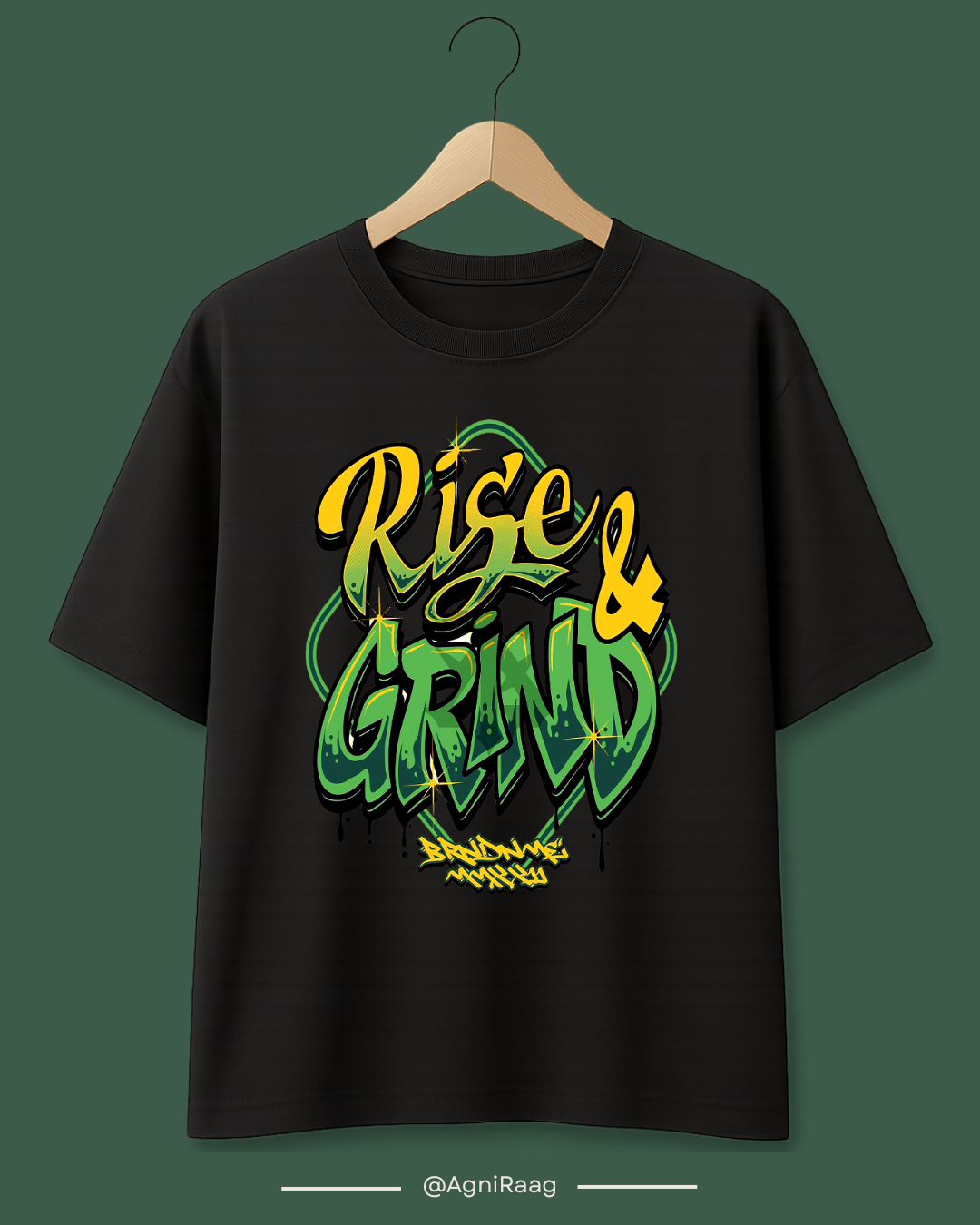 Rise & Grind – Hustle Graffiti Streetwear