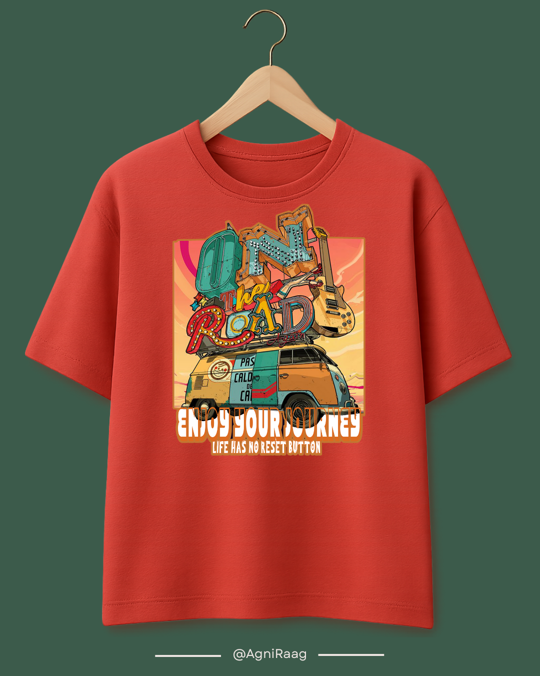 On The Road – Retro Van Adventure Tee 🌅