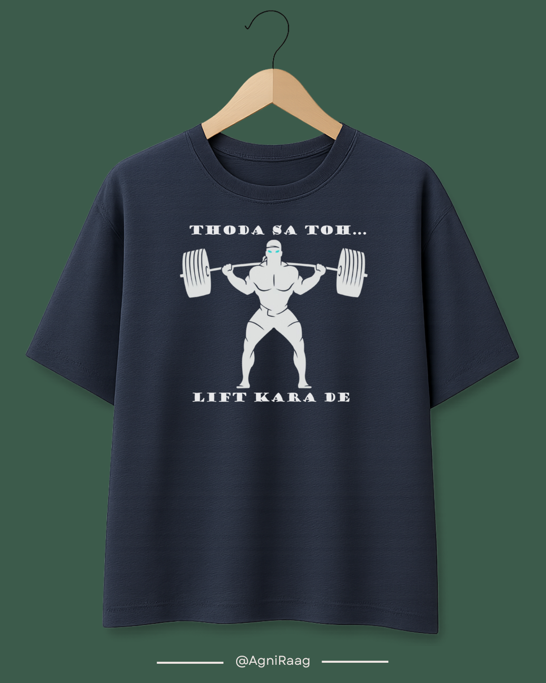 Thoda Sa Lift Karaa De – Gym Pun Edition Tee 💪🎵