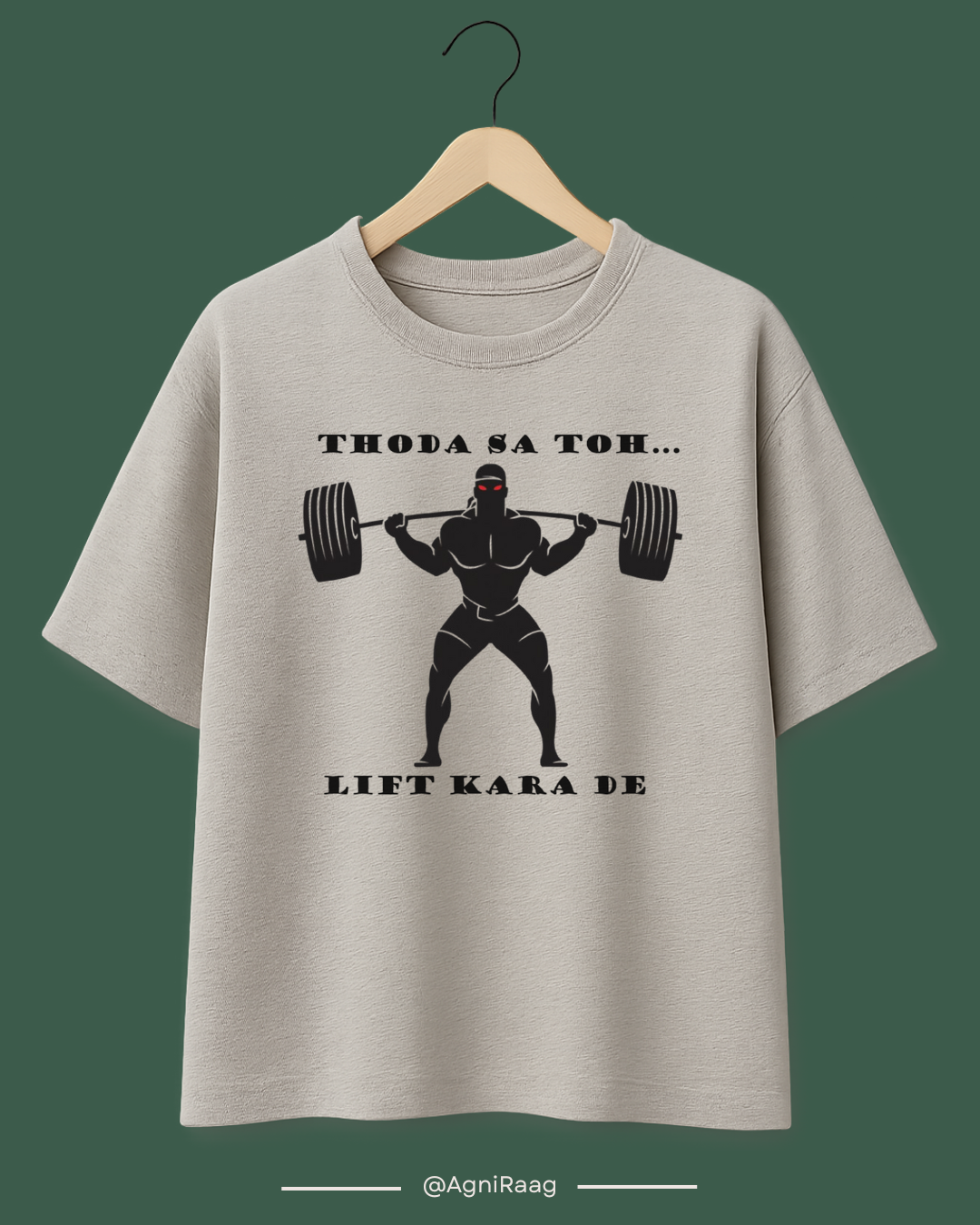 Thoda Sa Lift Karaa De – Gym Pun Edition Tee 💪🎵