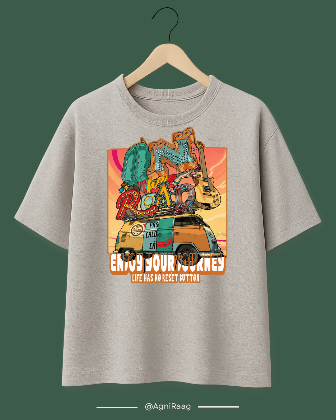 On The Road – Retro Van Adventure Tee 🌅