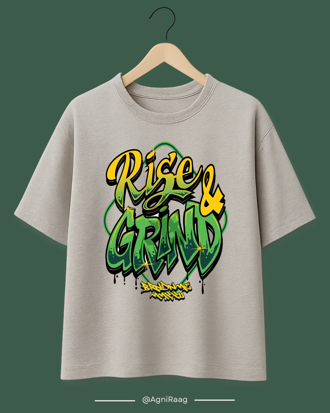 Rise & Grind – Hustle Graffiti Streetwear