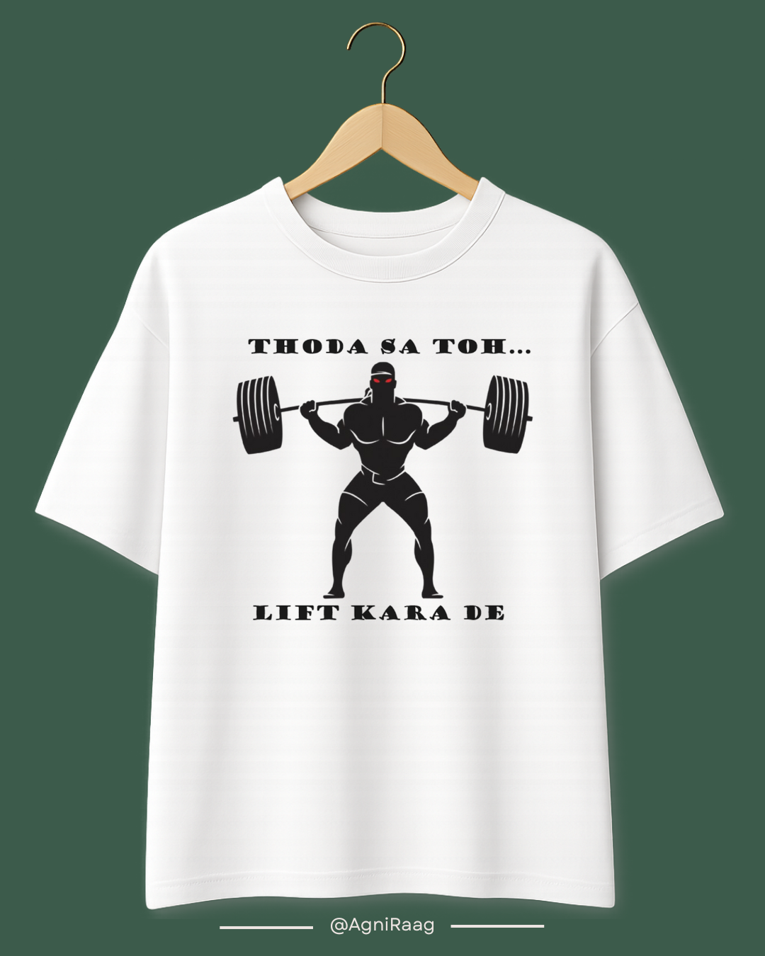 Thoda Sa Lift Karaa De – Gym Pun Edition Tee 💪🎵