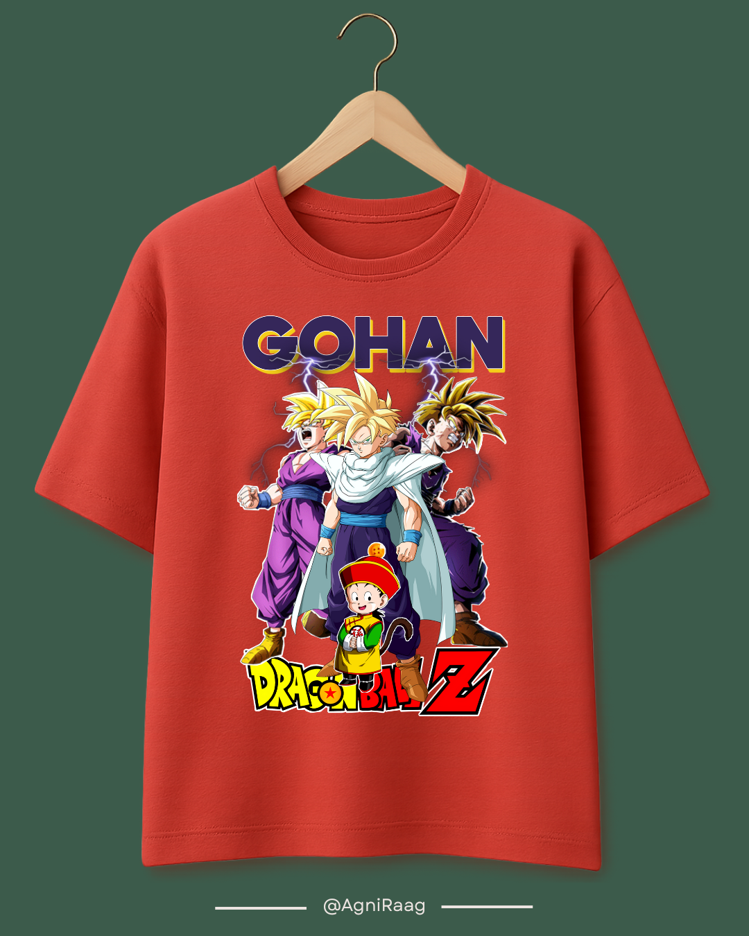 Gohan Evolution – Dragon Ball Z Inspired Graphic