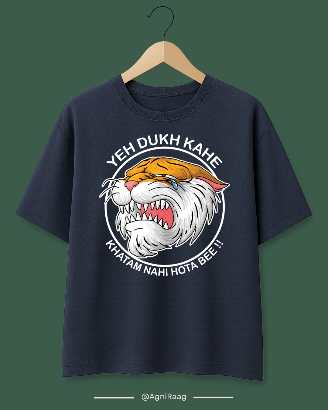 Yeh Dukh Kahe Khatam Nahi Hota Bee!! – Crying Tiger Graphic