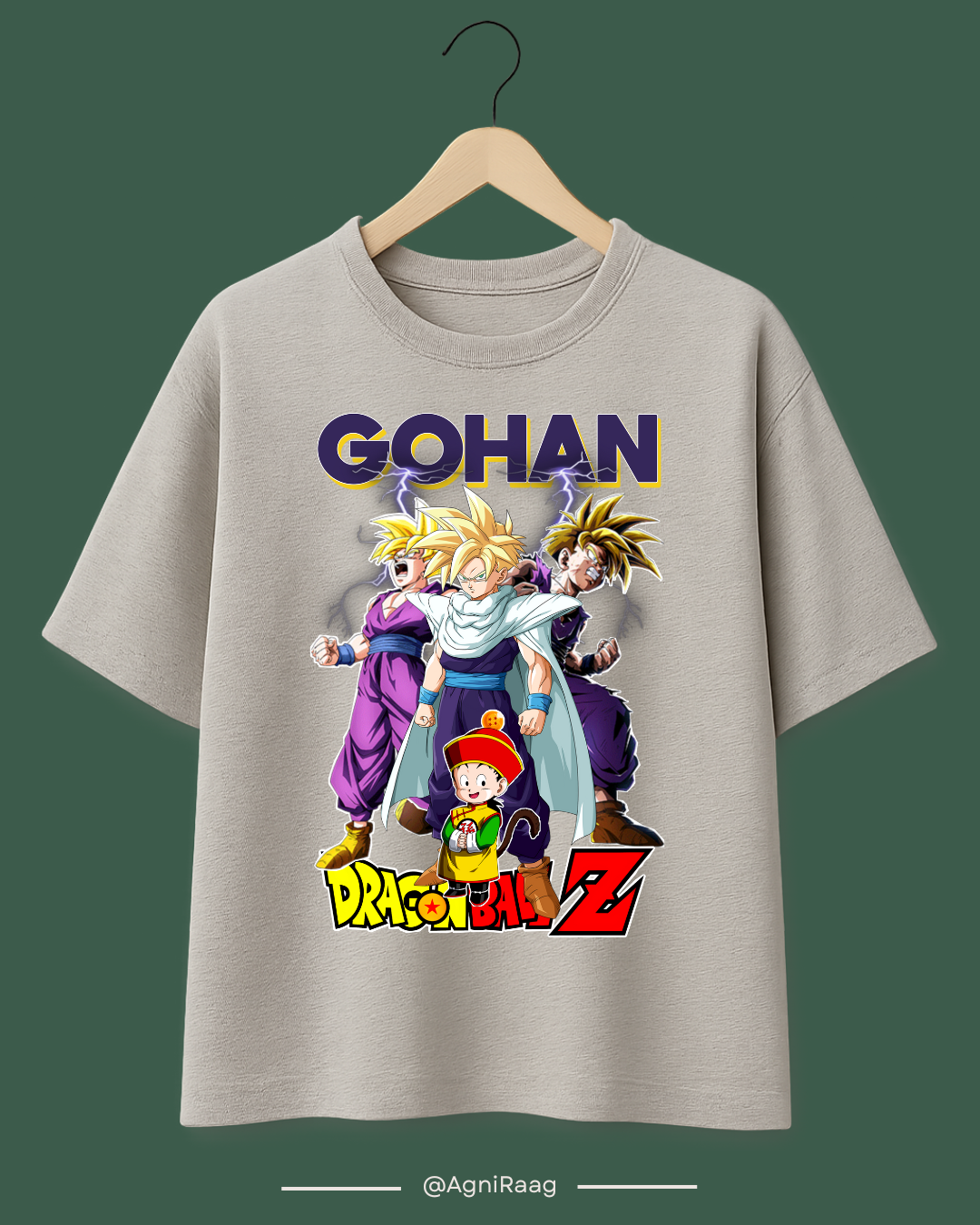 Gohan Evolution – Dragon Ball Z Inspired Graphic