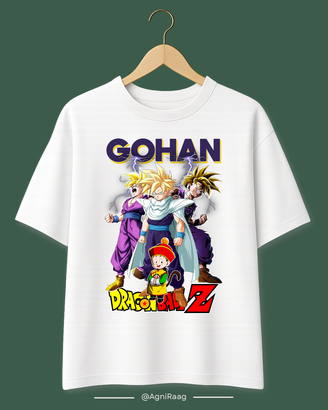 Gohan Evolution – Dragon Ball Z Inspired Graphic