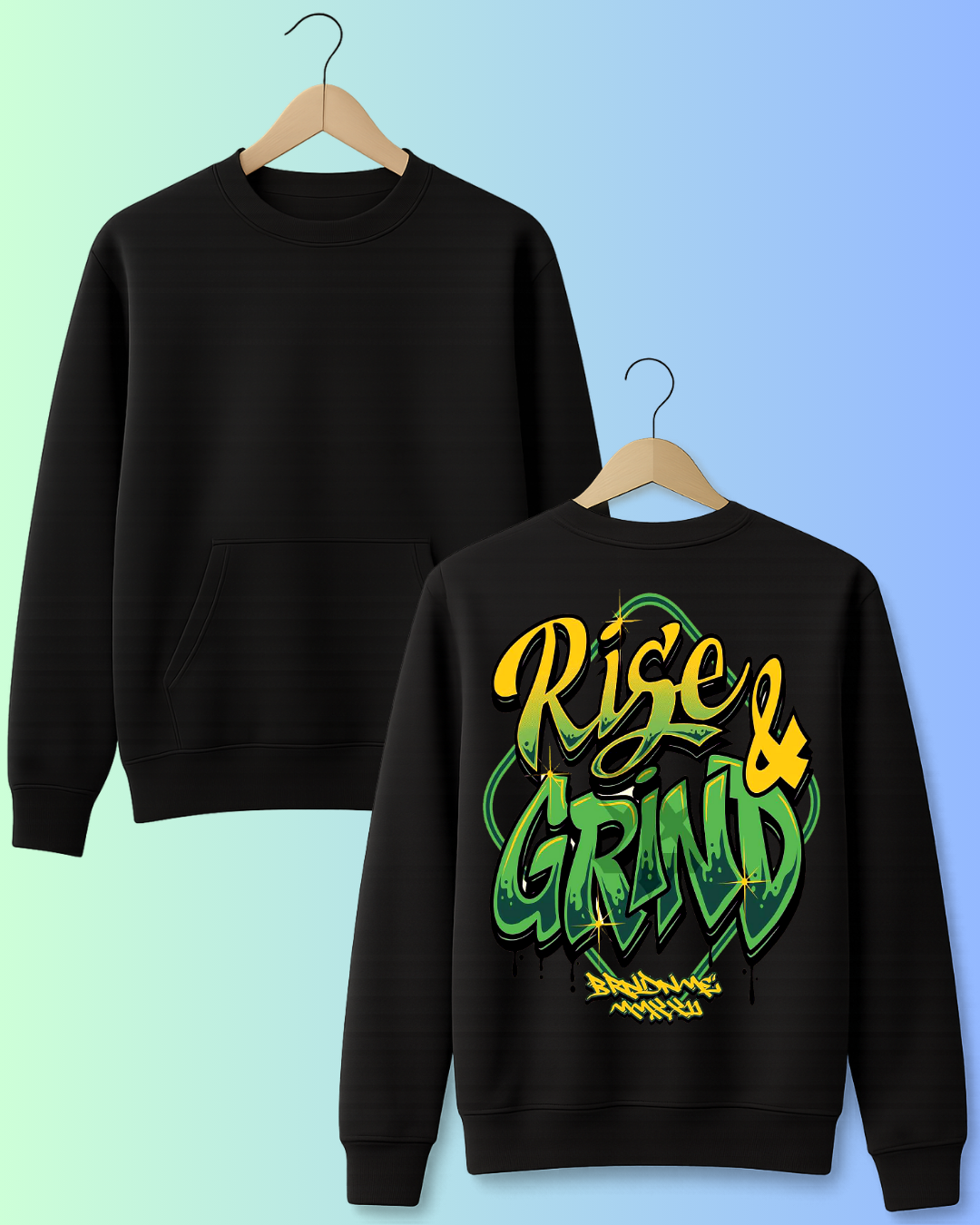 Rise & Grind – Hustle Graffiti Streetwear