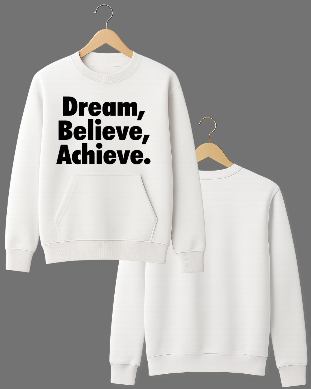 Dream. Believe. Achieve. – Motivational Minimal Streetwear