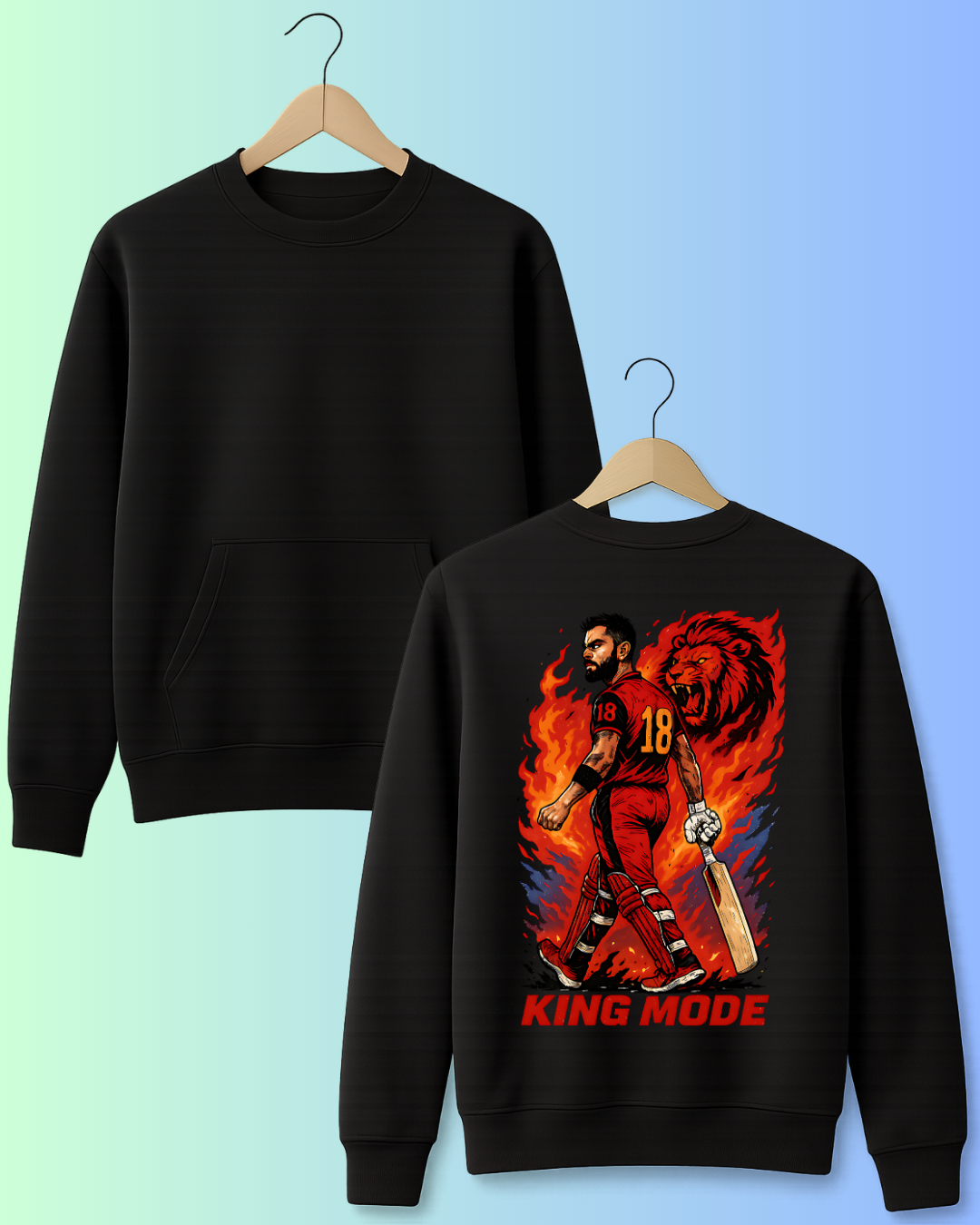 King Mode Cricket T-Shirt – Unleash the Fire Within