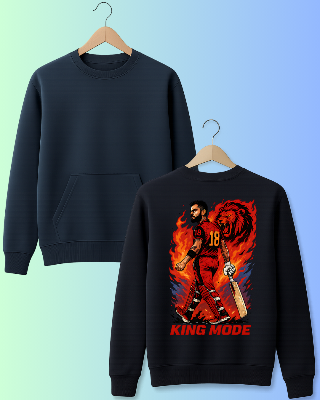 King Mode Cricket T-Shirt – Unleash the Fire Within
