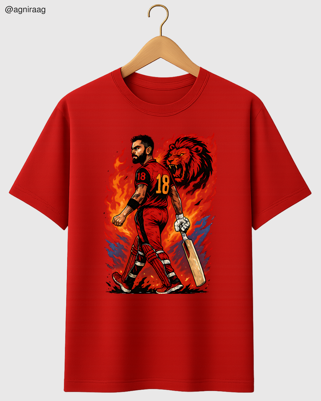 King Mode Cricket T-Shirt – Unleash the Fire Within