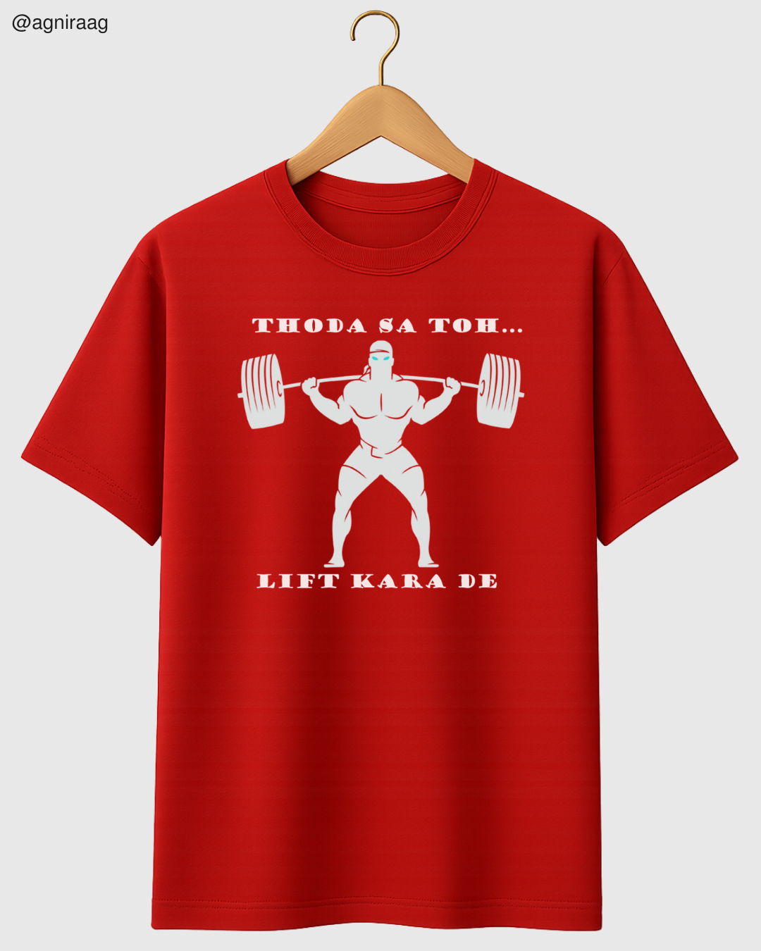 Thoda Sa Lift Karaa De – Gym Pun Edition Tee 💪🎵