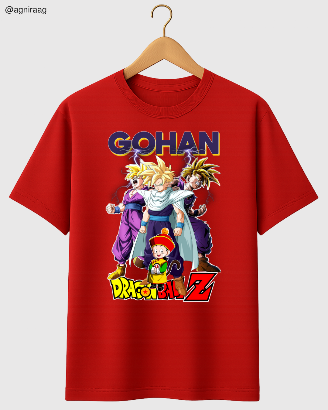 Gohan Evolution – Dragon Ball Z Inspired Graphic