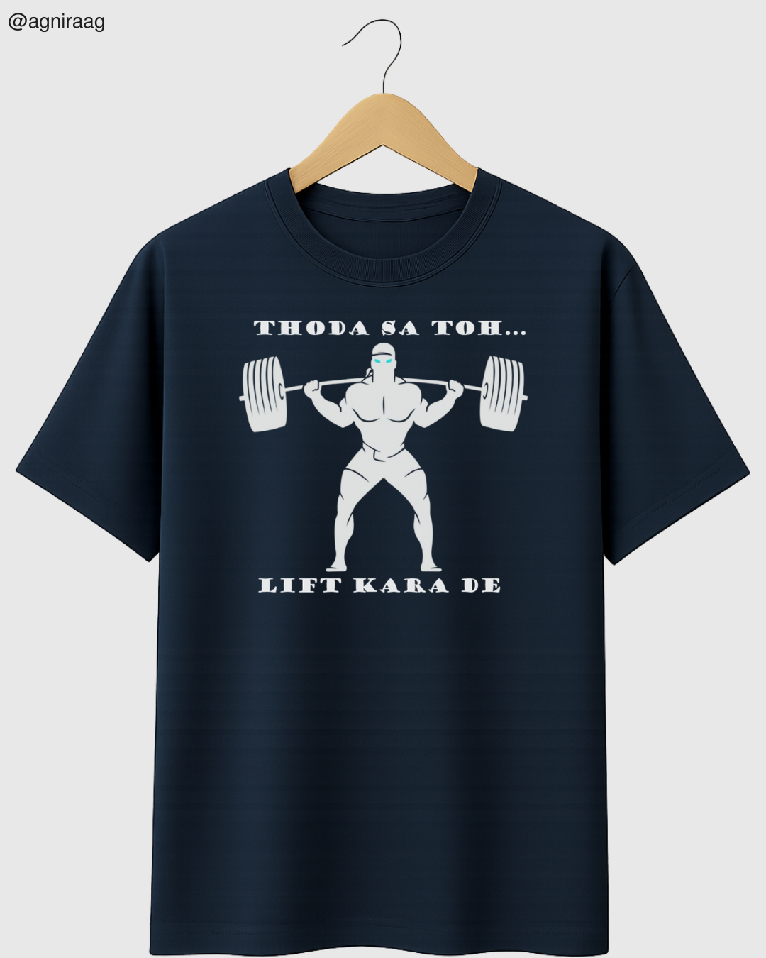 Thoda Sa Lift Karaa De – Gym Pun Edition Tee 💪🎵