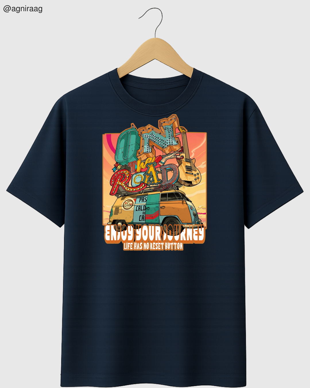 On The Road – Retro Van Adventure Tee 🌅