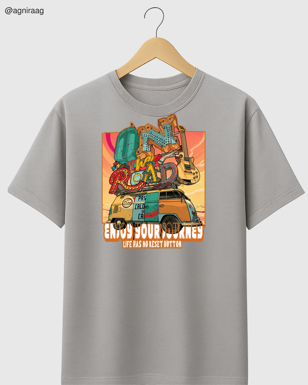 On The Road – Retro Van Adventure Tee 🌅