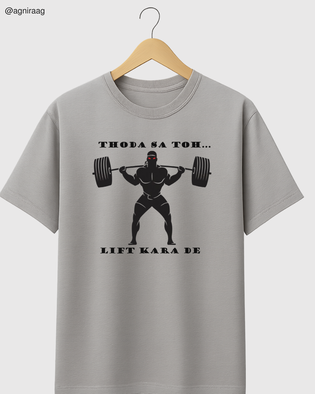 Thoda Sa Lift Karaa De – Gym Pun Edition Tee 💪🎵
